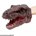 Bravo Sport Dinosaur Hand Puppet for Kids Adult Large Soft Dino Hand Puppets Rubber Realistic Tyrannosaurus Rex Head 7.5 inch  B07JHH3PFD